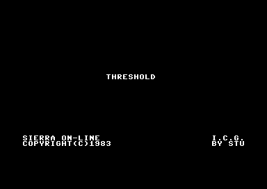 Threshold title screen for Commodore 64